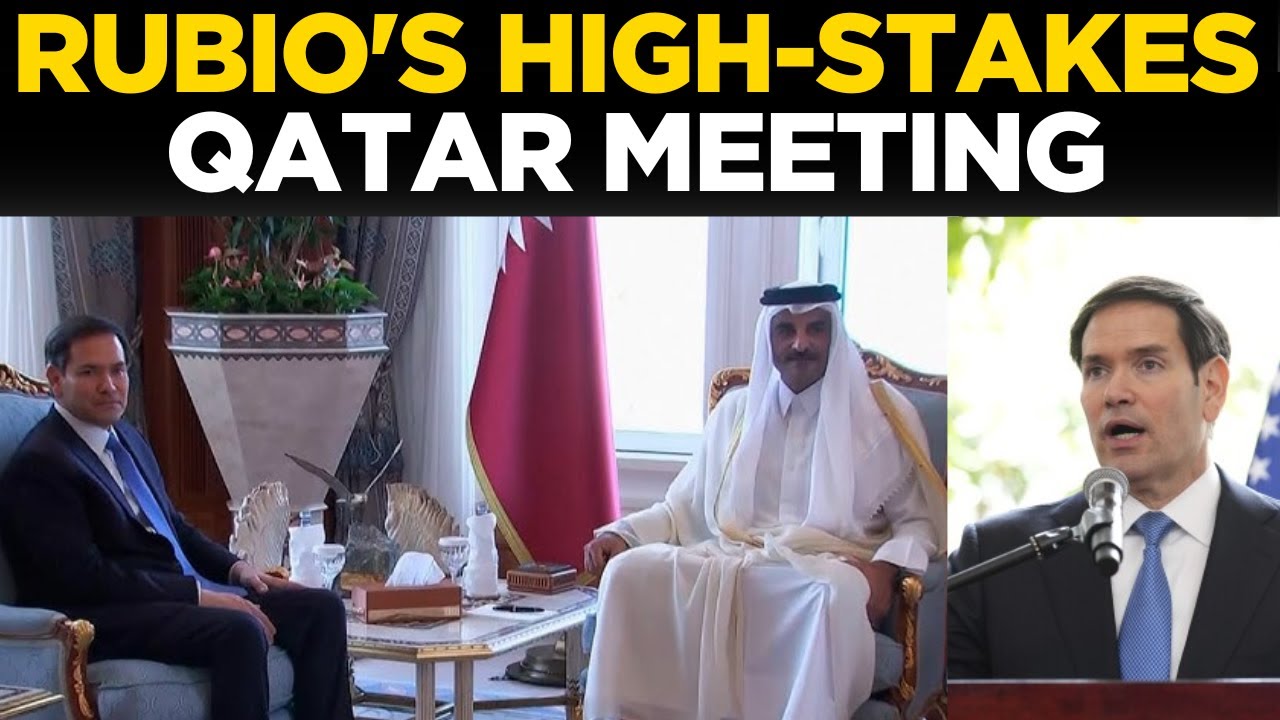 US-QATAR TALKS LIVE | Critical Diplomacy Underway at the State Department | Gaza | World News