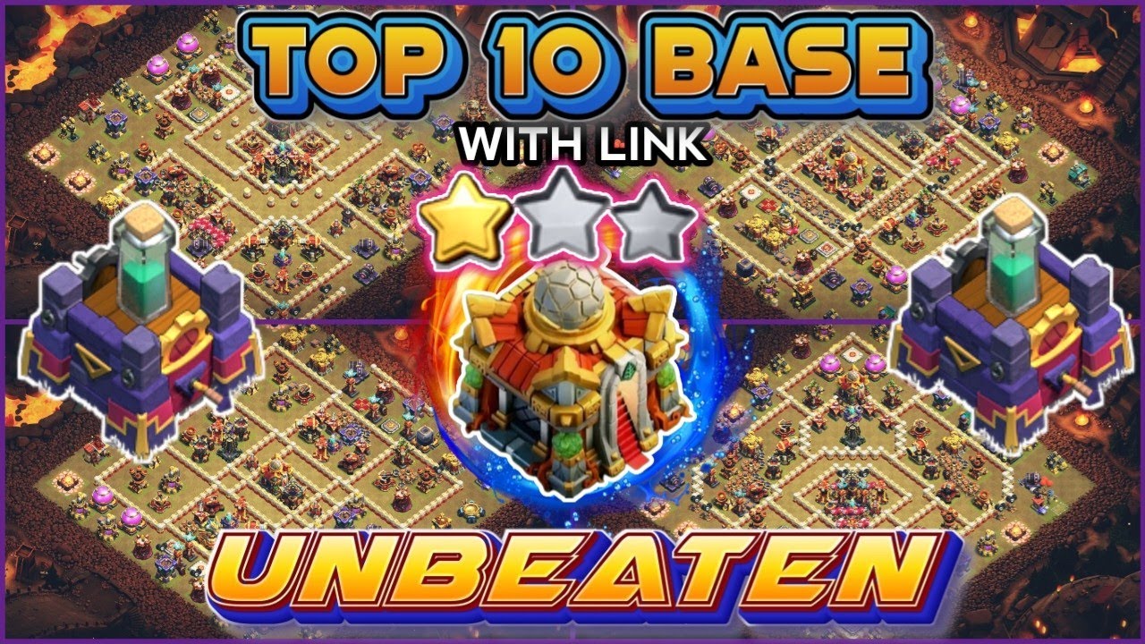 TOP 10 🔥Best Invisible Tower🔥 TH16 WAR / CWL BASE TROPHY PUSHING BASE ANTI 2 STAR + REPLAY ||