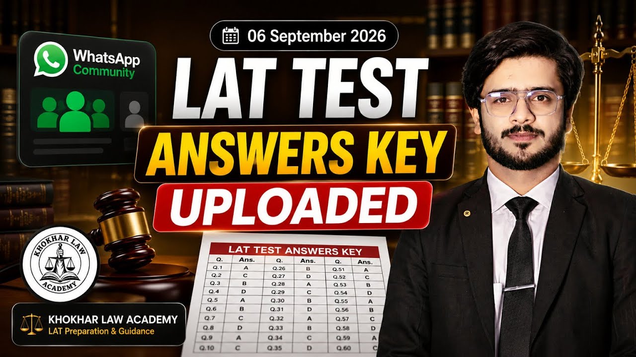 September 6, 2026 LAT Test Answer Key Uploaded | LAT Test Answer Key