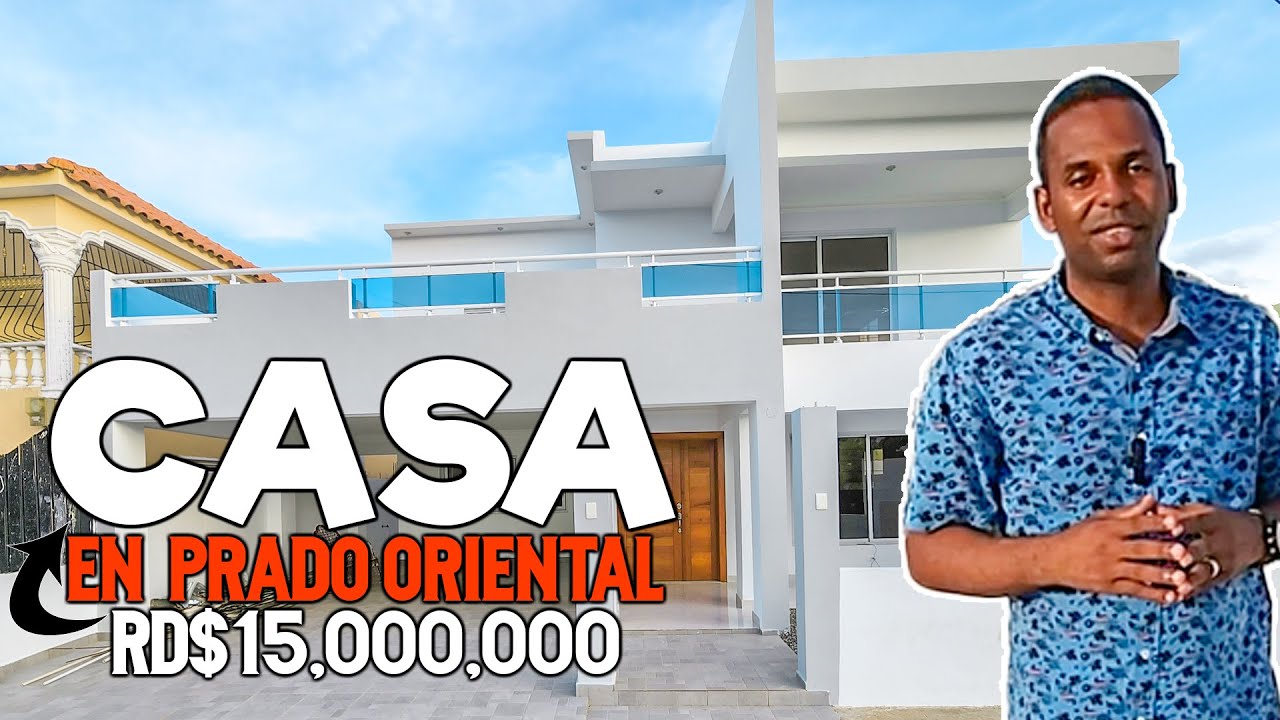 Hermosa Casa 4 habitaciones + patio | Prado Oriental | Santo Domingo Este | Invierte en SD