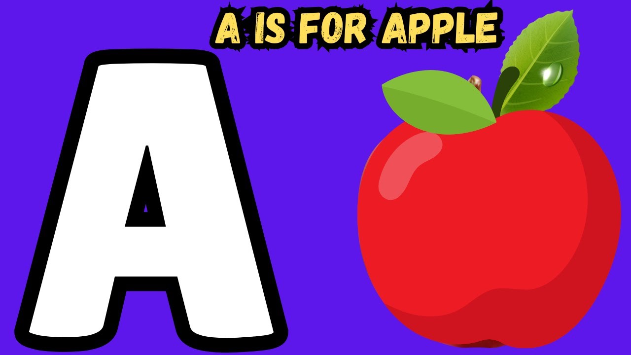 Learn ABC Alphabet with Phonics 🎵 | A to Z Nursery Rhymes for Toddlers 👶 | A is for Apple 🍎 Slow