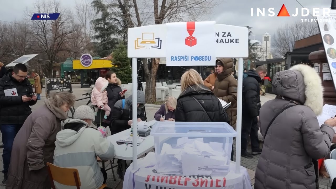 Nišlije tokom akcije “Raspiši pobedu”: Imamo poverenja u studente i podržavamo ih