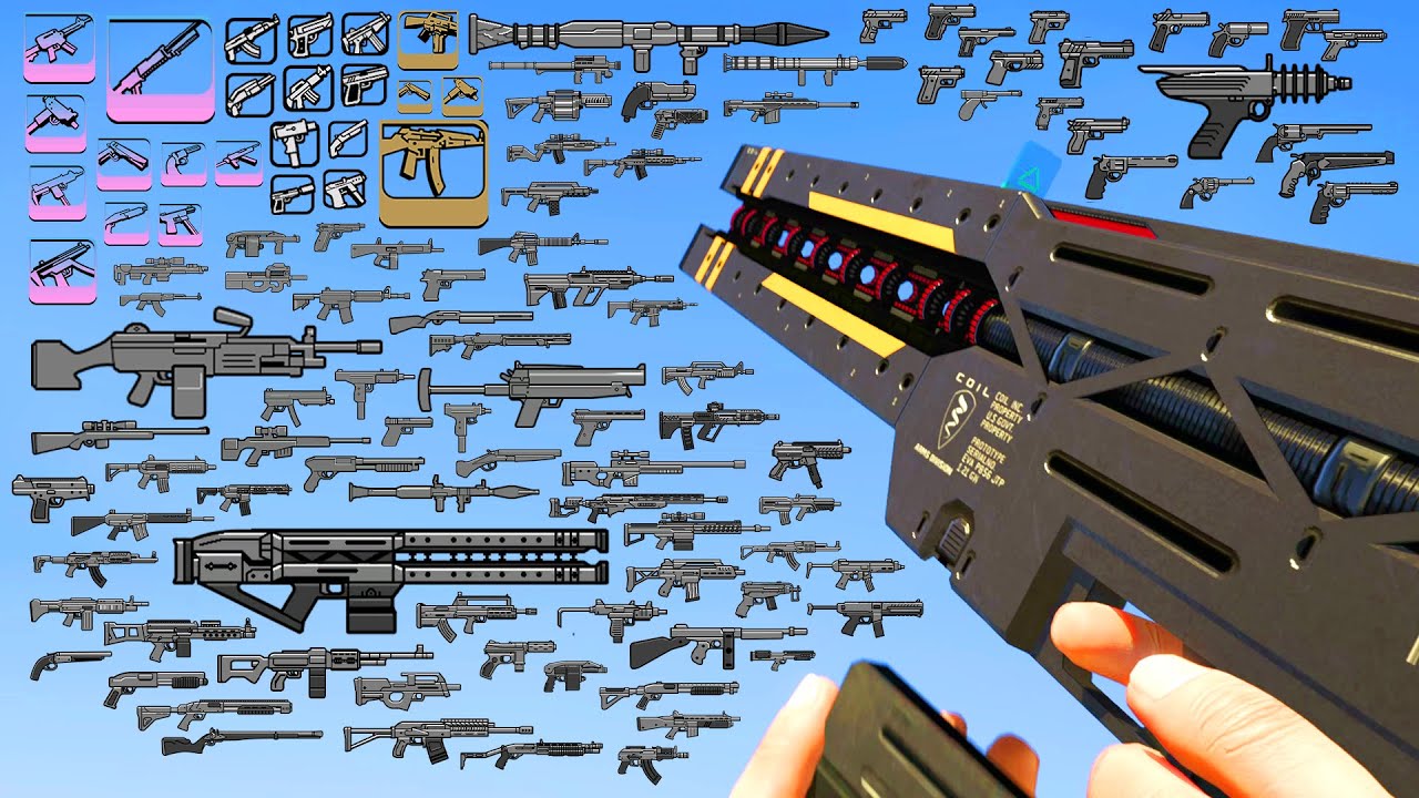 ALL WEAPONS & RELOADINGS in GTA GAMES (GTA 3, VC,  SA, IV, 5) in 324 Seconds