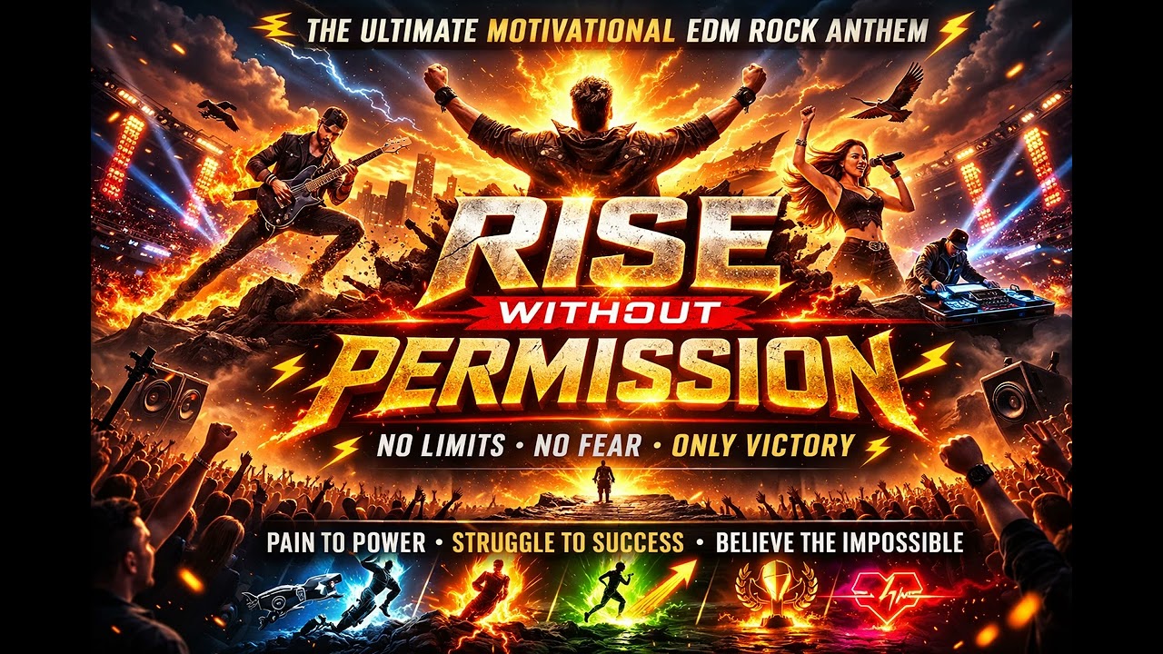 🔥 RISE WITHOUT PERMISSION ⚡ | Ultimate Motivational EDM Rock Anthem 💥 NO LIMITS ENERGY 🚀