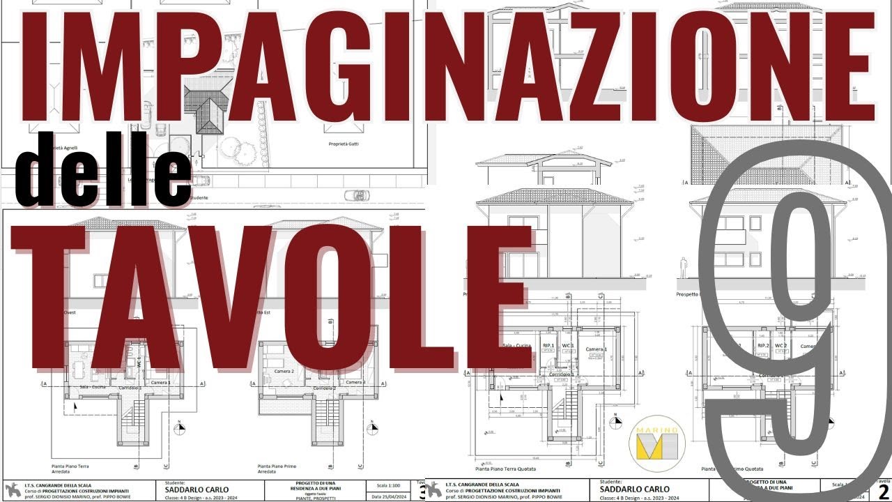 Disegno Edile Ep.9 | IMPAGINAZIONE e Stampa delle Tavole | LAYOUT CAD
