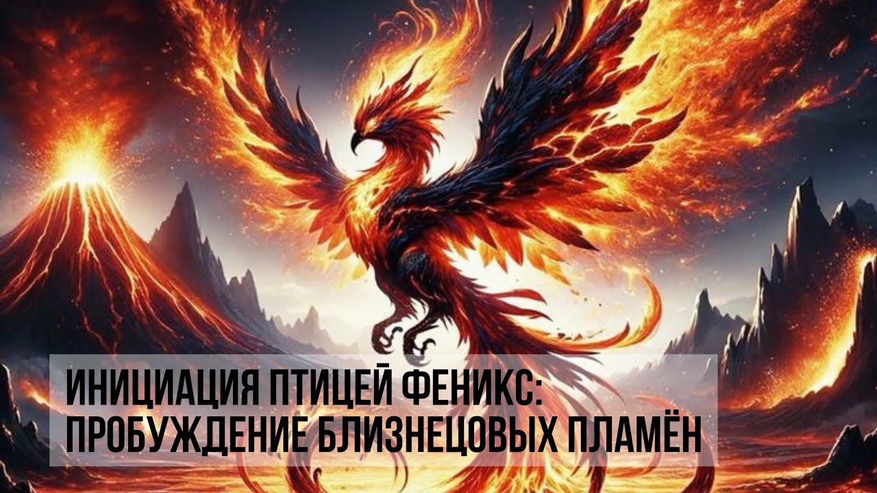 Инициация Птицей Феникс: Пробуждение Близнецовых Пламён #близнецовоепламя #близнецовыепламена
