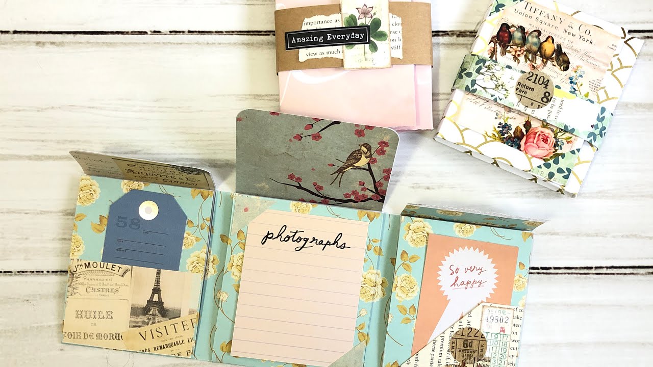 One Page Wonder No. 13  Mini Album | Folio | Tutorial #lizthepaperproject #papercrafts Part 1