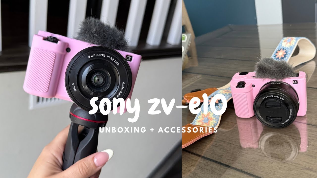 sony zv-e10 unboxing 📸✨🌷camera unboxing| accessories and sample shots 🎞️