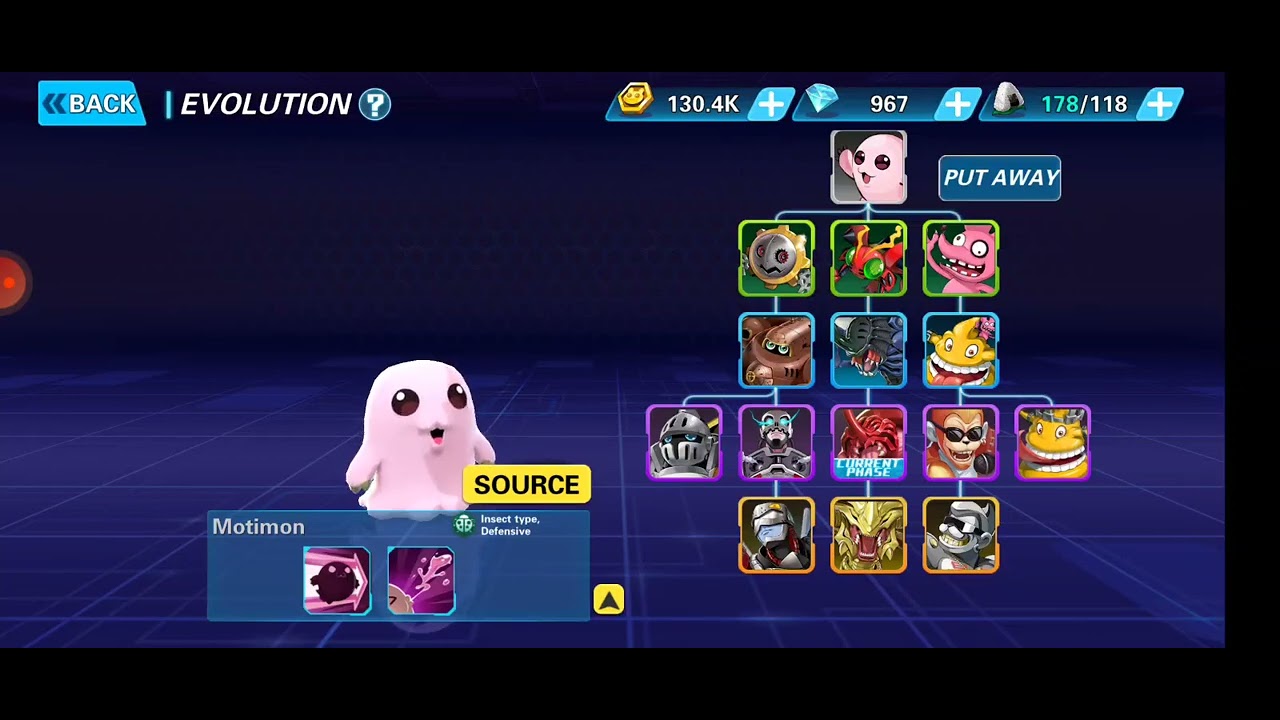 Motimon Tree Line / Digimon Universe