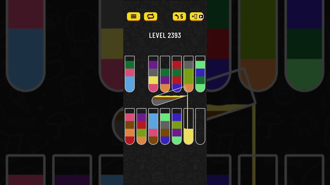Water sort puzzle level 2393