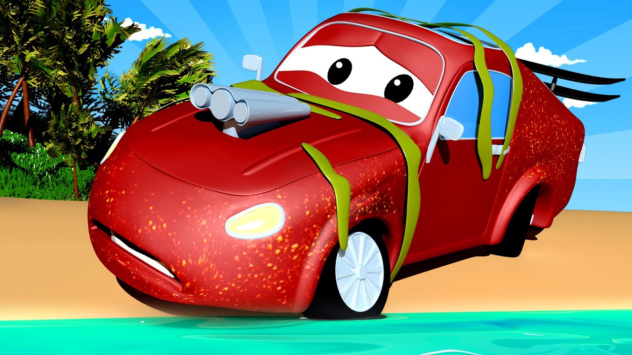 Tom the Tow Truck -  Jerry The Racing Car Floods His Engine! - Car City ! Trucks Cartoon for kids