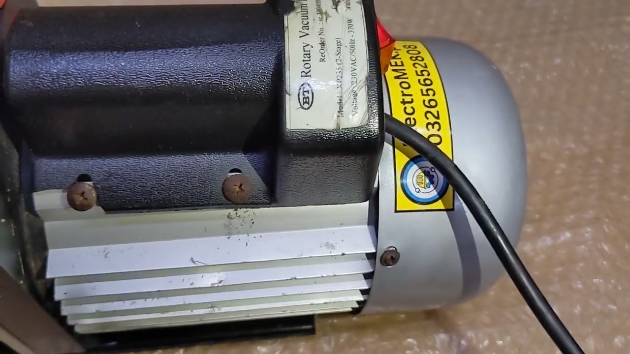 4.2CFM double stage 1/2hp xp-235 vacuum pump #airconditioner #hvac #vacuumpumppakistan