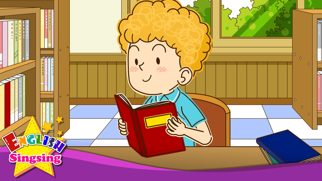 Where's my brother? He is in the library. (In/On/Under) - Kids Rap - English cartoon with lyrics
