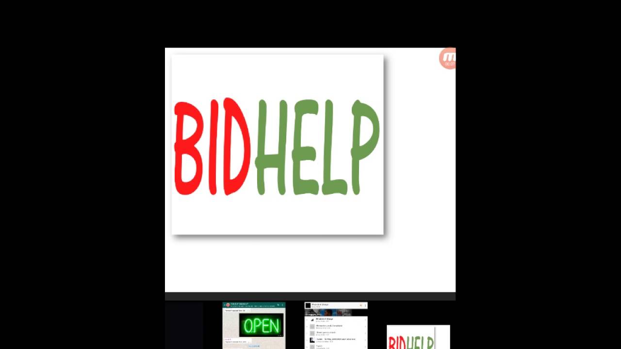 BIDHELP! DAILY LIVE BIDDING FOR 09:00 TO 17:00