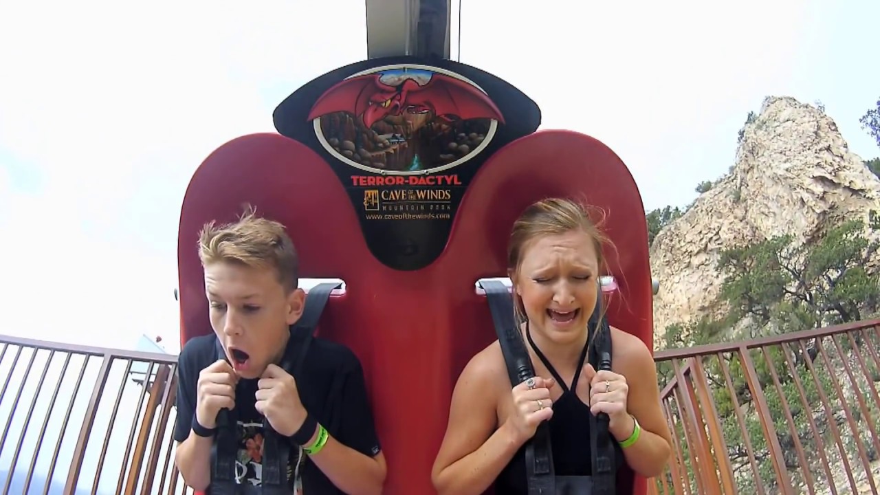 Terror-Dactyl FREAKOUT! 200 FOOT DROP!!!! Cave of the winds