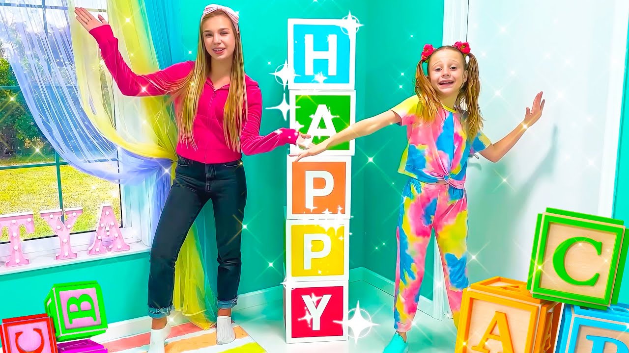 Nastya and Maggie 24 hours baby challenge for kids