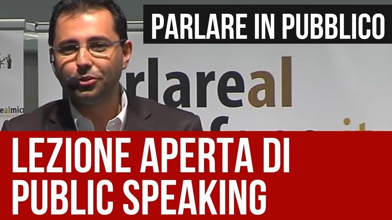 Parlare in Pubblico: lezione di Public Speaking con Patrick Facciolo