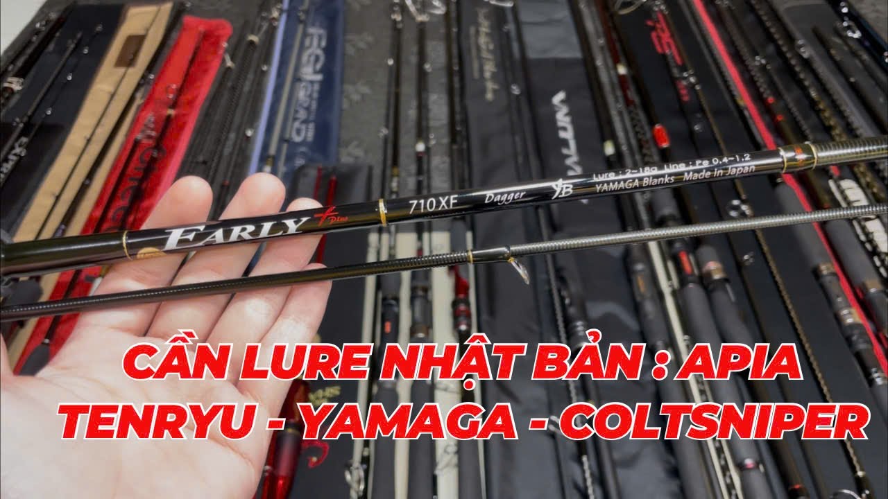 Cần Câu Nhật  : Lure Suối, Lóc Chẽm, Lure Mực, L:ure Ghềnh, Yamaga,Colt Sniper, Tenryu - Video 1231