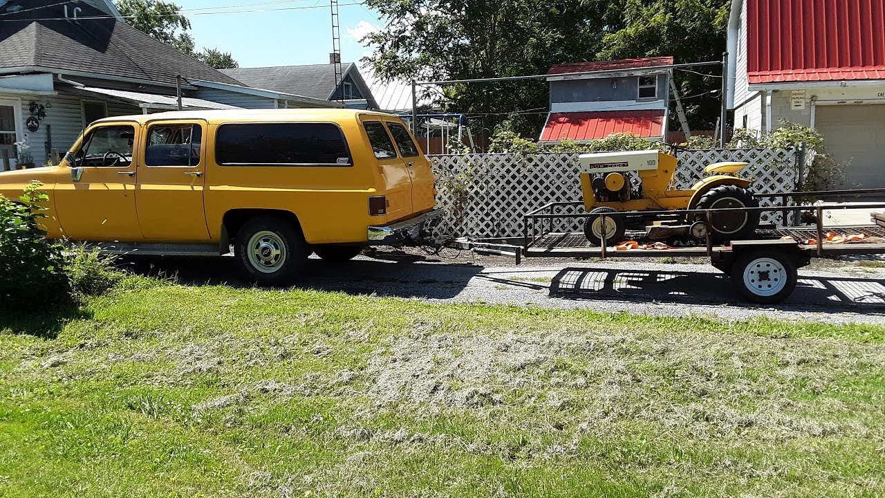 1964 Cub Cadet 100 mowing very tall grass