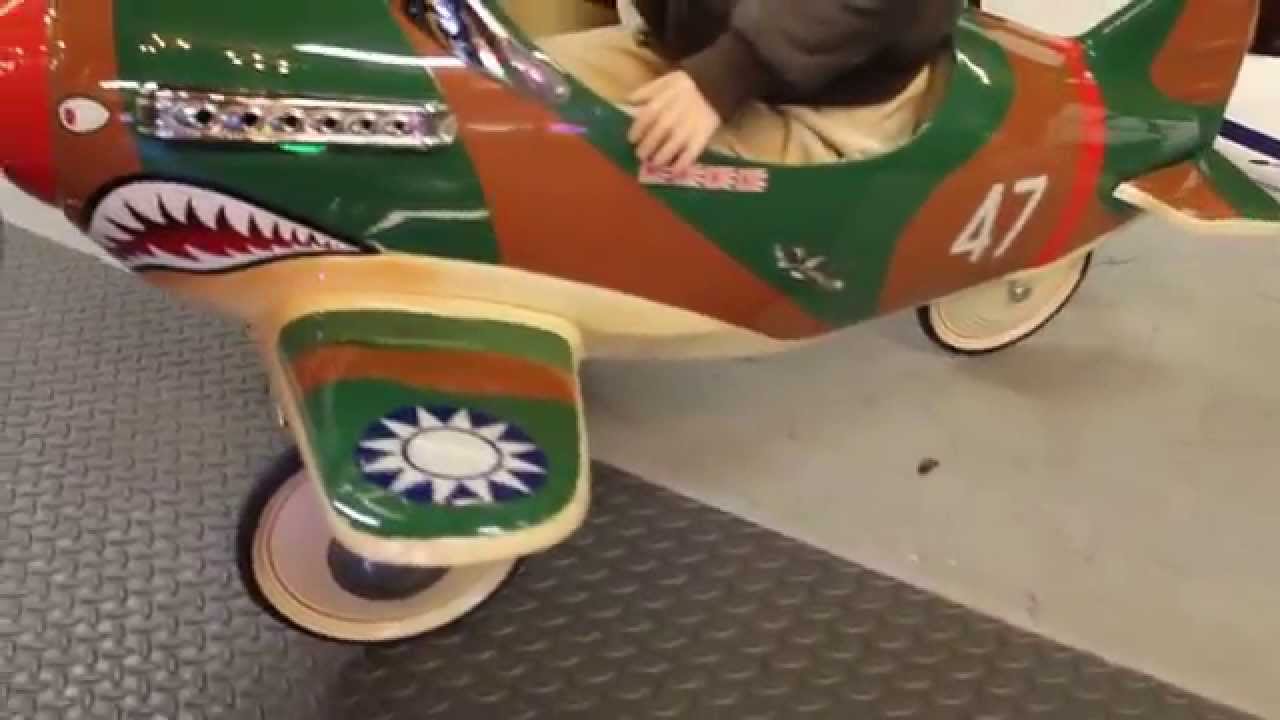 1940s Original U.S. PURSUIT PLANE Flying Tiger model B695 Pedal Car by MURRAY