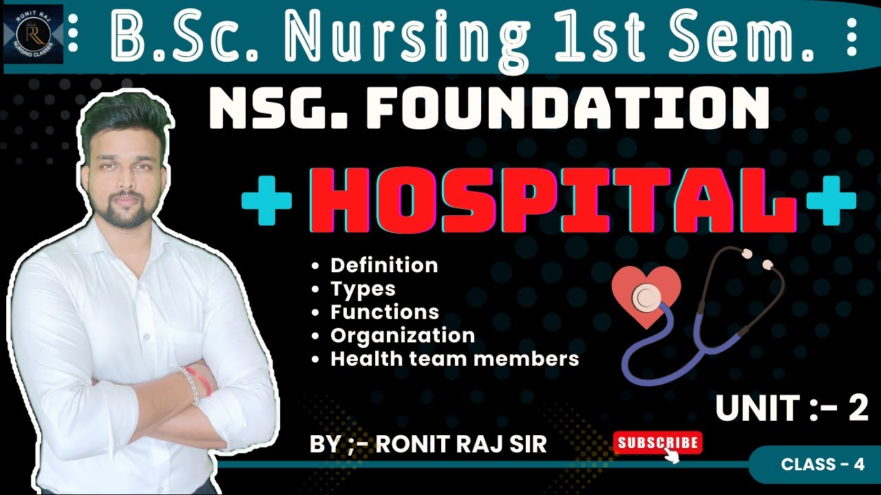 Hospital nursing foundation unit 2 / BSc nursing first semester #hospital #nursingfoundation #fon