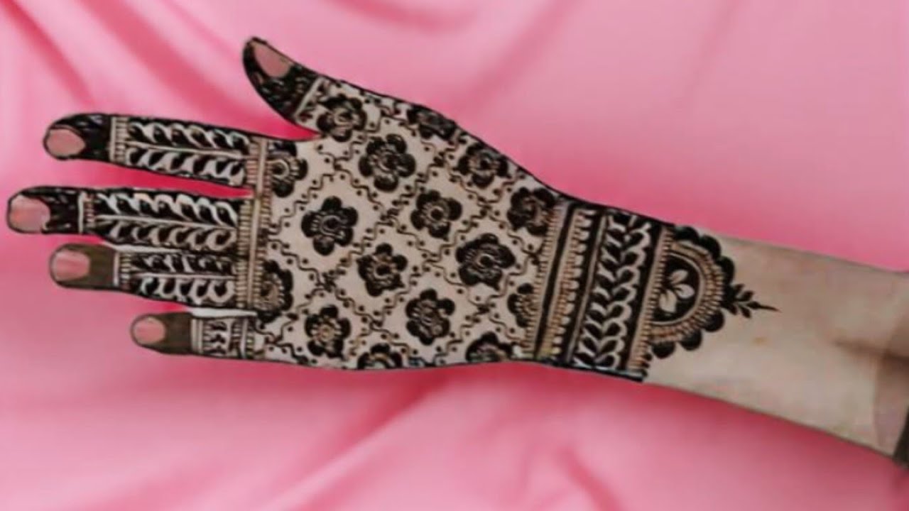 New check design back hand mehndi leaf design#ytvideo# Shri Mehandi artist