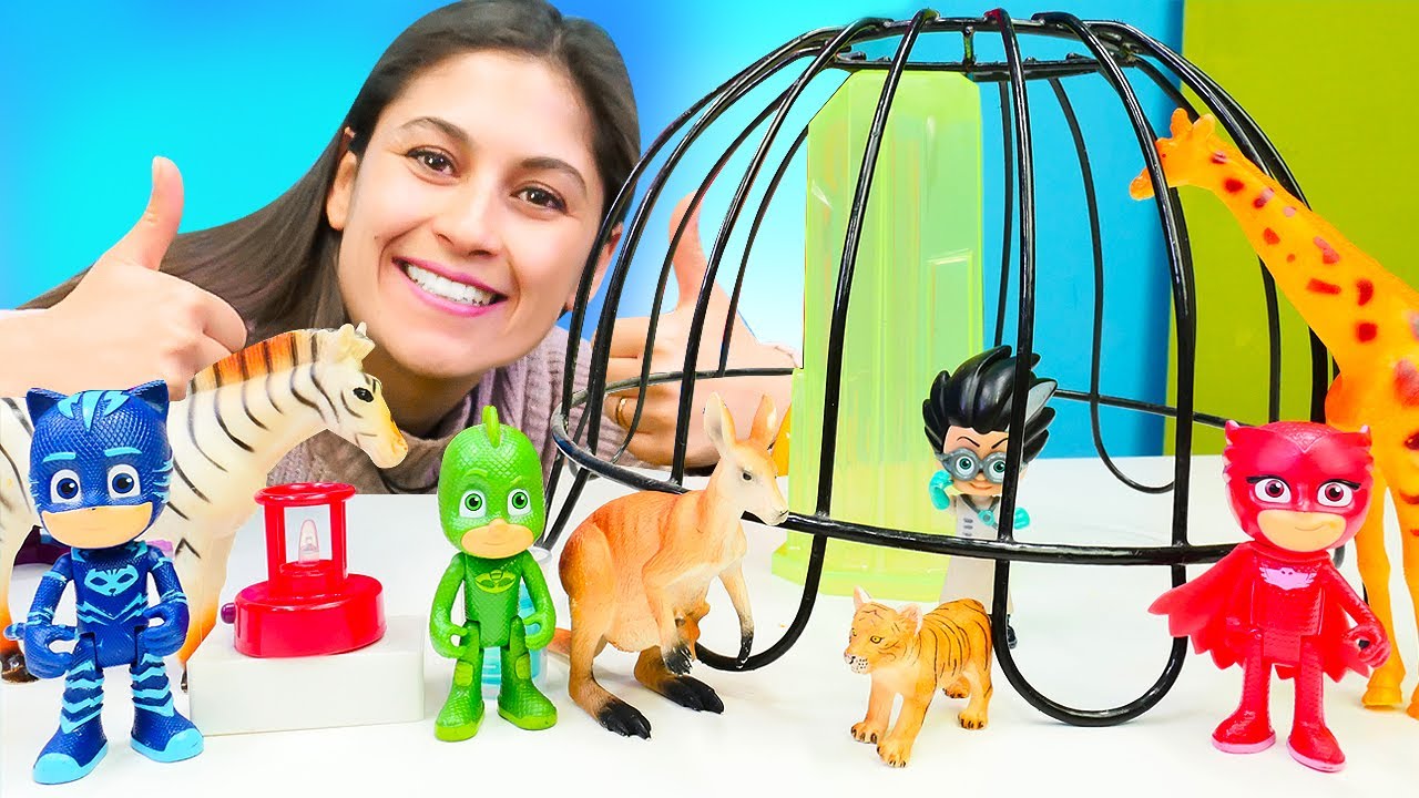 Pijamaskeliler ile &ccedil;ocuk videoları - Pj maskeliler Romeo'yu hapishaneye atıyorlar.