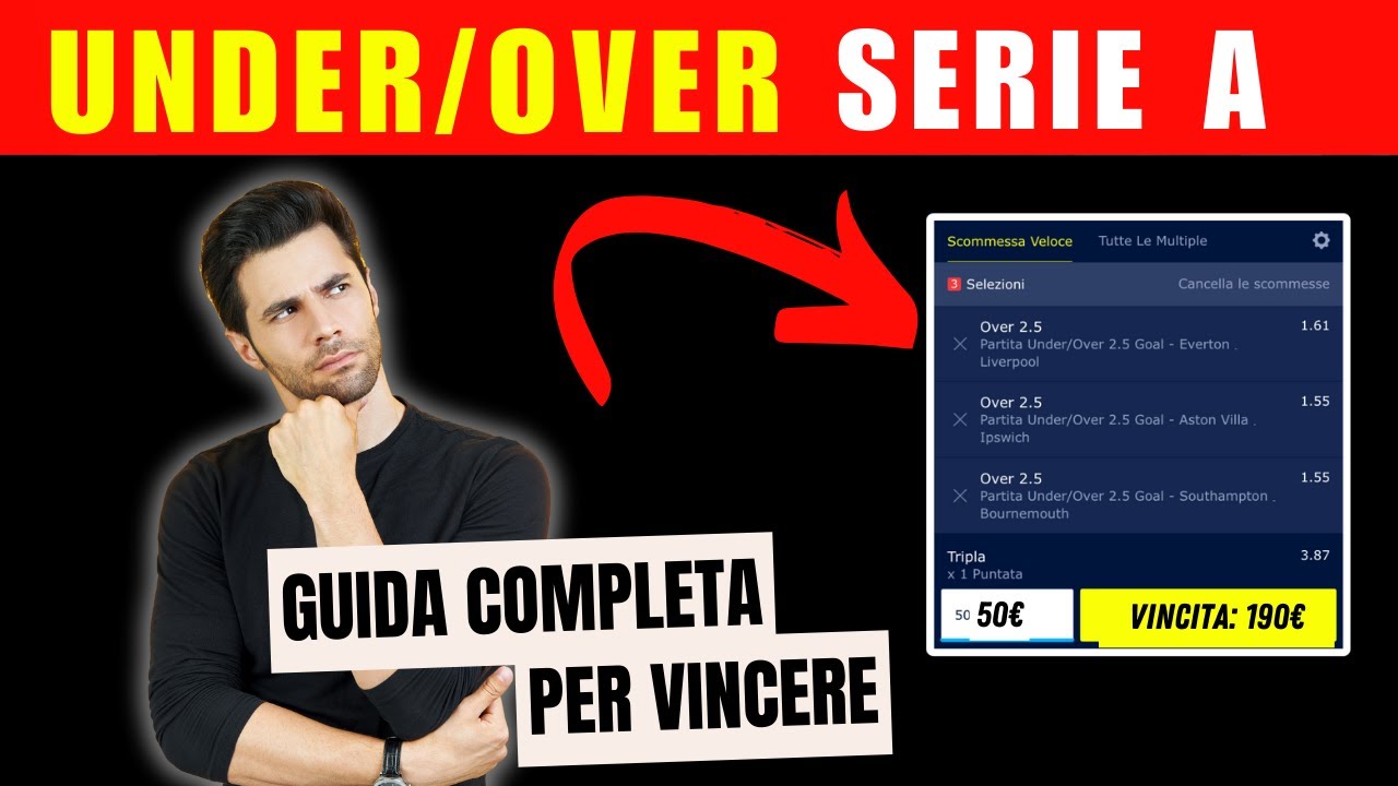 Strategia Scommesse Under/Over: Vinci con il Calcio (analisi Serie A) 💰