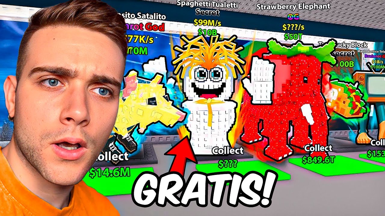Consegu&iacute; TODO GRATIS en Steal a Brainrot!