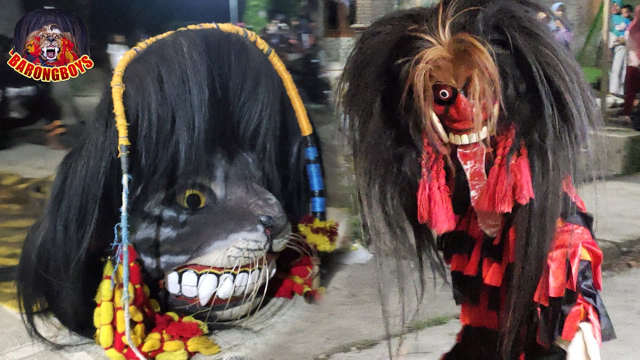 Baru Keluar Penonton di Bunderan Udah Ketakutan !! Aksi Pembukaan Barongan Galak, Barongan Ngamuk!
