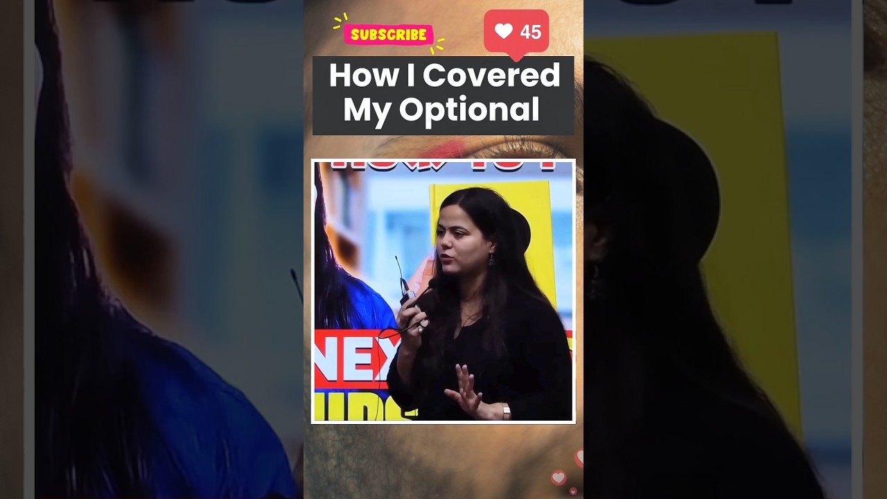 How I Covered My Optional | UPSC Topper Shakti Dubey #upsc #upsctopper #ias #viral