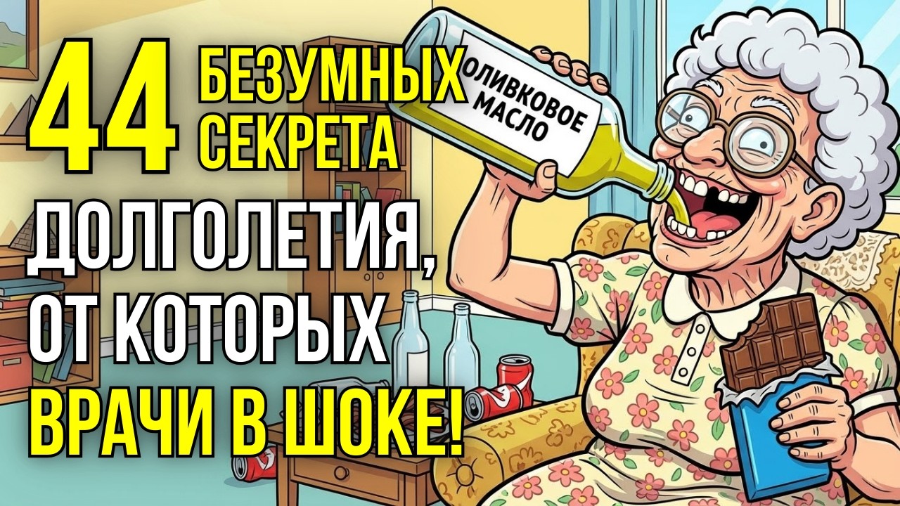 44 безумных СЕКРЕТА ДОЛГОЛЕТИЯ, от которых врачи падают в обморок