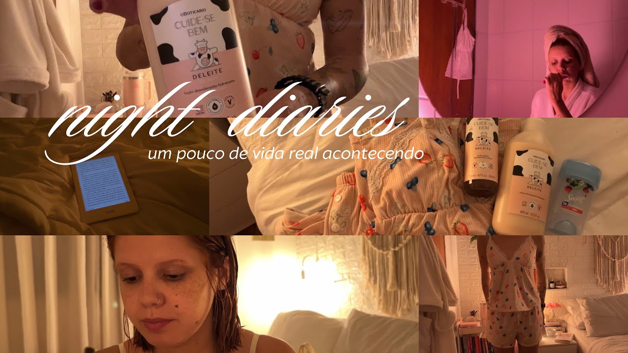um night diary bem real ⭐️🕯️🧘🏼‍♀️ | banho quente, autocuidado, pijama fofinho e rotina lenta 