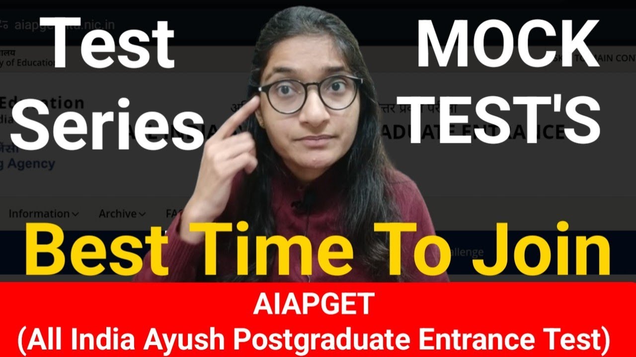 AIAPGET | Right Time To Join Test Series or Mock Test's for AIAPGET
