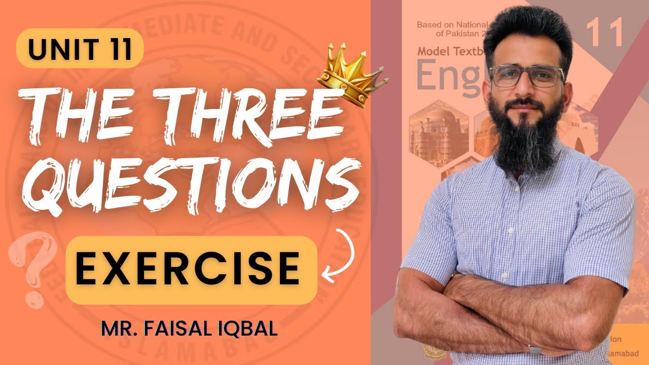 Vocabulary & Grammar | Unit 11: The Three Questions by Leo Tolstoy ‪@TGJ_FaisalIqbal‬ #hssclectures