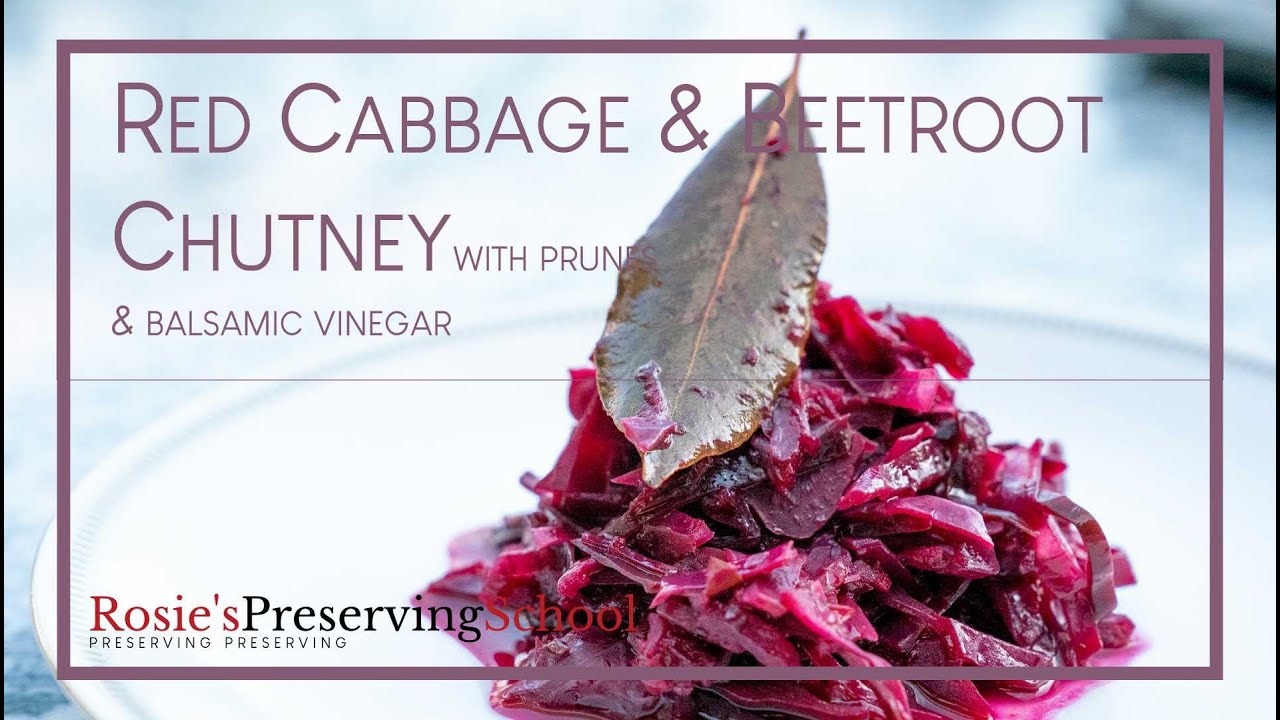 Red Cabbage and Beetroot Chutney with Balsamic Vinegar is a mellow, deeply flavoursome chutney