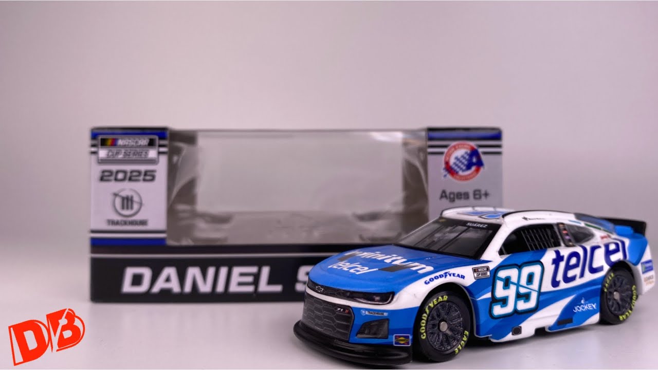 2025 DANIEL SUAREZ TELCEL CHEVROLET DIECASTBUFFET NASCAR DIECAST REVIEW 1/64