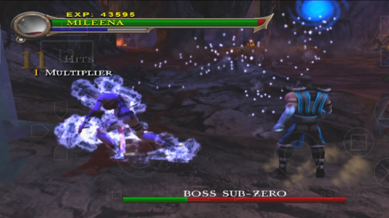 Mileena Gameplay (6) Lawan Boss Sub Zero Ultimate Mortal kombat Shaolin monk v2 AetherSX2