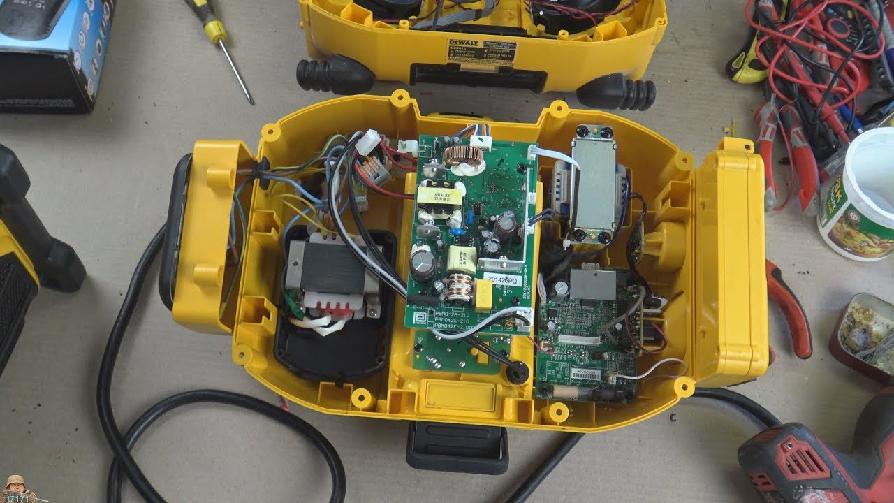 Радио Dewalt DCR015, переделка 110V-220V