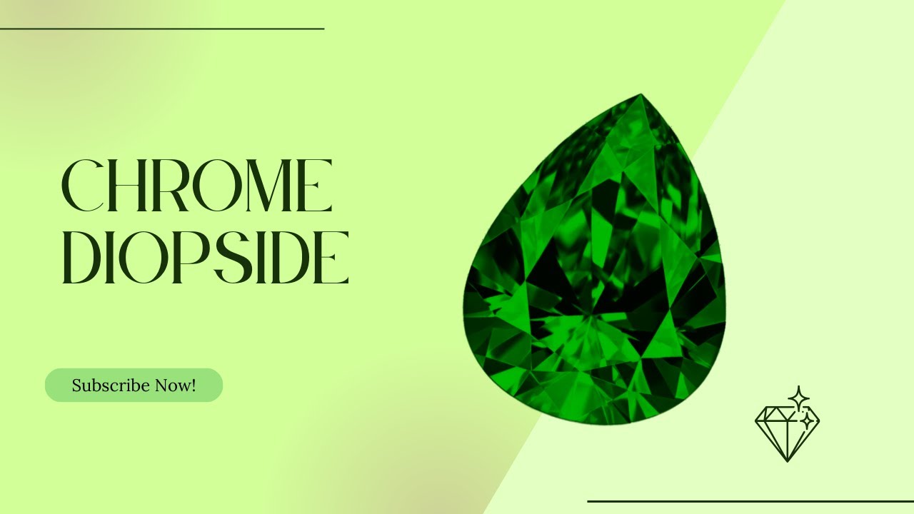 Vivid green brilliance with a natural edge, chrome diopside, where depth meets elegance. 💚✨