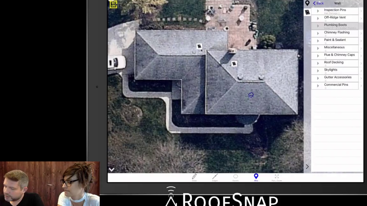 Measuring Tips in RoofSnap - iOS