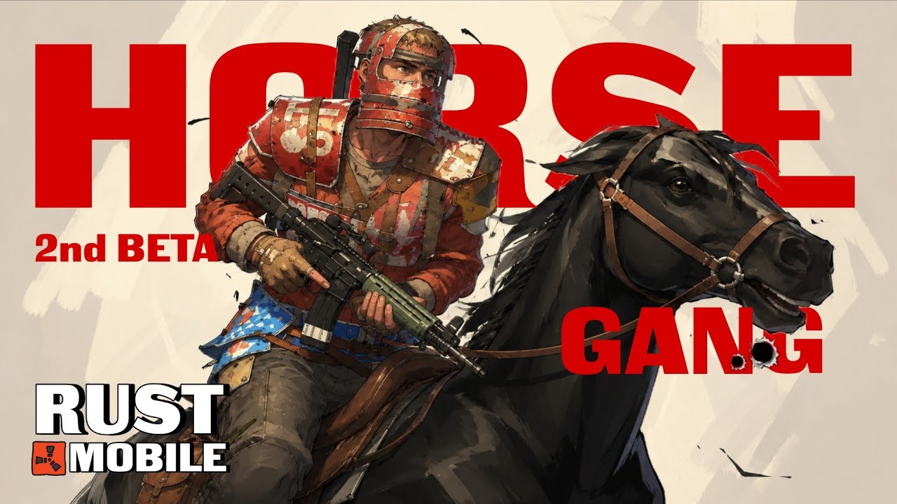 The First HORSE GANG of Rust Mobile 2nd Beta Test.. (ft. Subscriber)