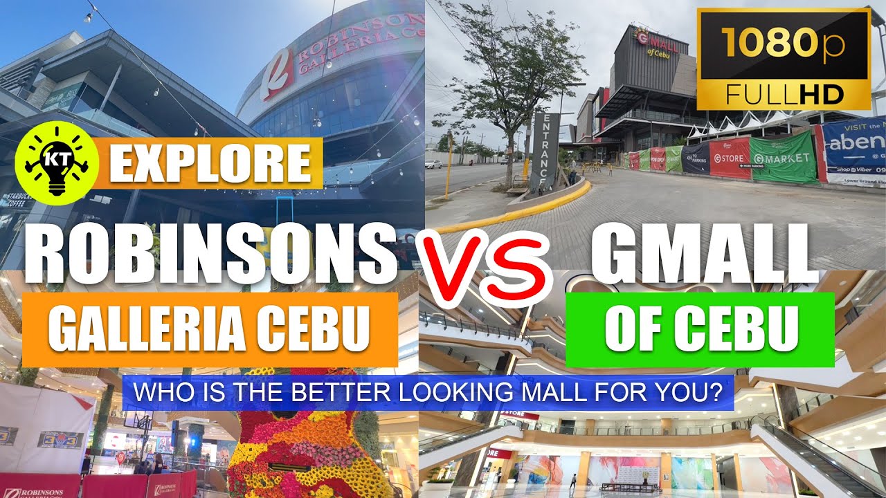 ROBINSONS GALLERIA CEBU VS G MALL OF CEBU . Travel Cebu , Philippines , Asia , KMJS ,Tulfo