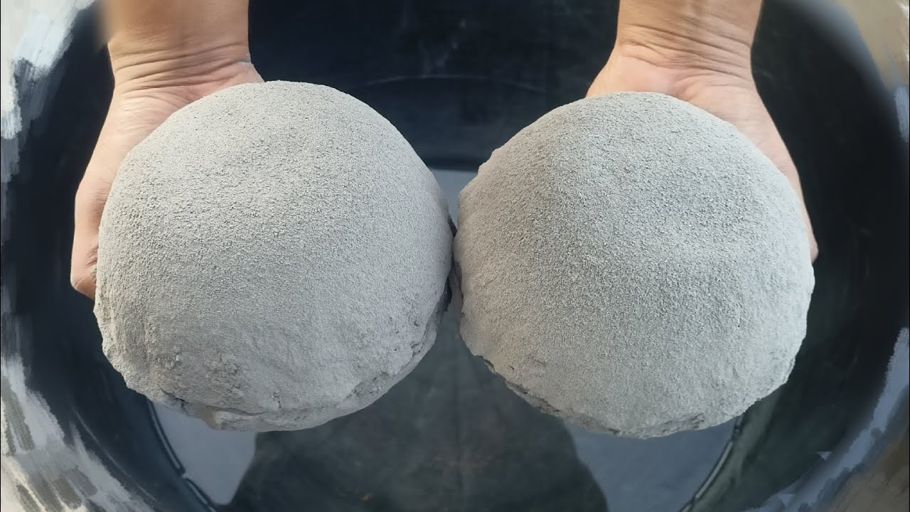 ASMR Very Soft Dusty 😍✨ Pure Cement Smoothy Chunks shapes Complition on water 🌊💦💦🌀💦