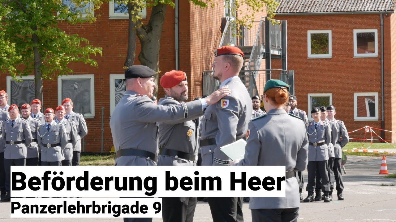 Bundeswehr: Bef&ouml;rderung eines Offiziers als letzte Amtshandlung des Kommandeurs
