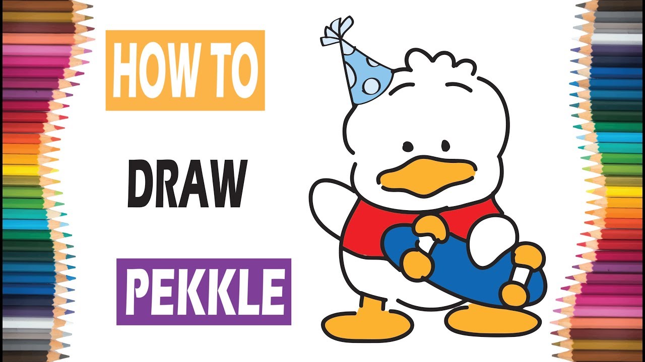 Drawing PEKKLE for kids [Sanrio] | drawing sanrio | kids videos | kids can draw 😄❤️
