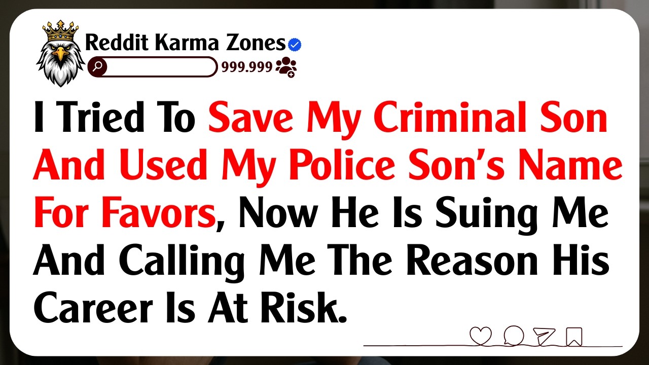 I Tried To Save My Criminal Son And Used My Police Son’s Name For Favors, Now He Is Suing Me And...