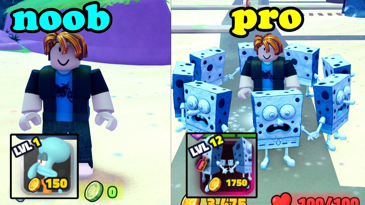 I Went Noob To Pro On SpongeBob Tower Defense