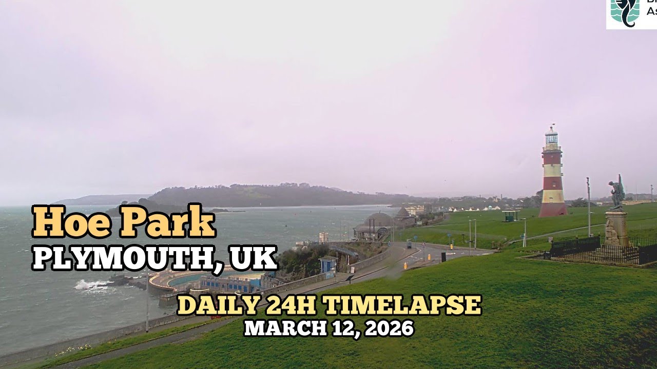 Hoe Park - Daily Timelapse: March 12, 2026 [PLYMOUTH, UK]
