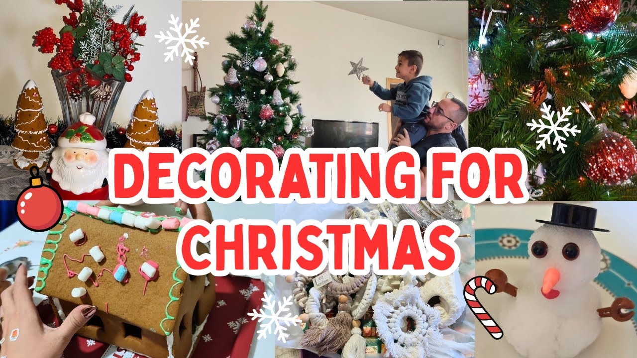 Decorating our house for Christmas 🎄 | زيّنّا بيتنا لعيد الميلاد